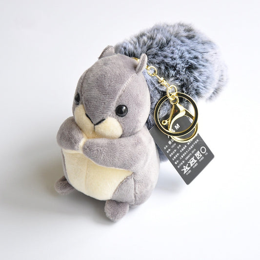 Scented Big Tail Squirrel Pendant Keychain Doll