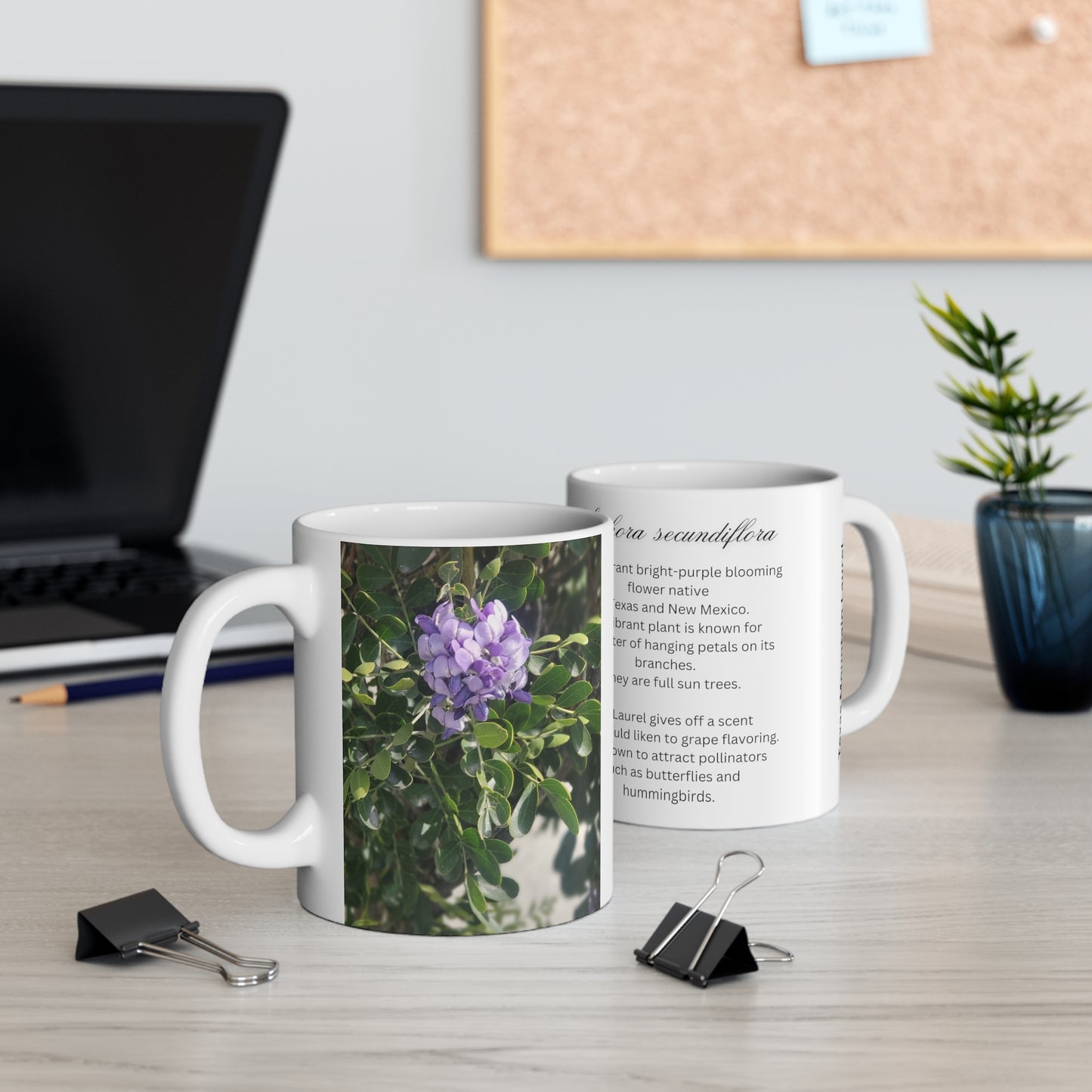 Purple Texas Mountain Laurel | Ceramic Mug 11oz
