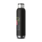 Pink Flower On A Vine | Soundwave Copper Vacuum Audio Bottle 22oz | Life By Ortavia