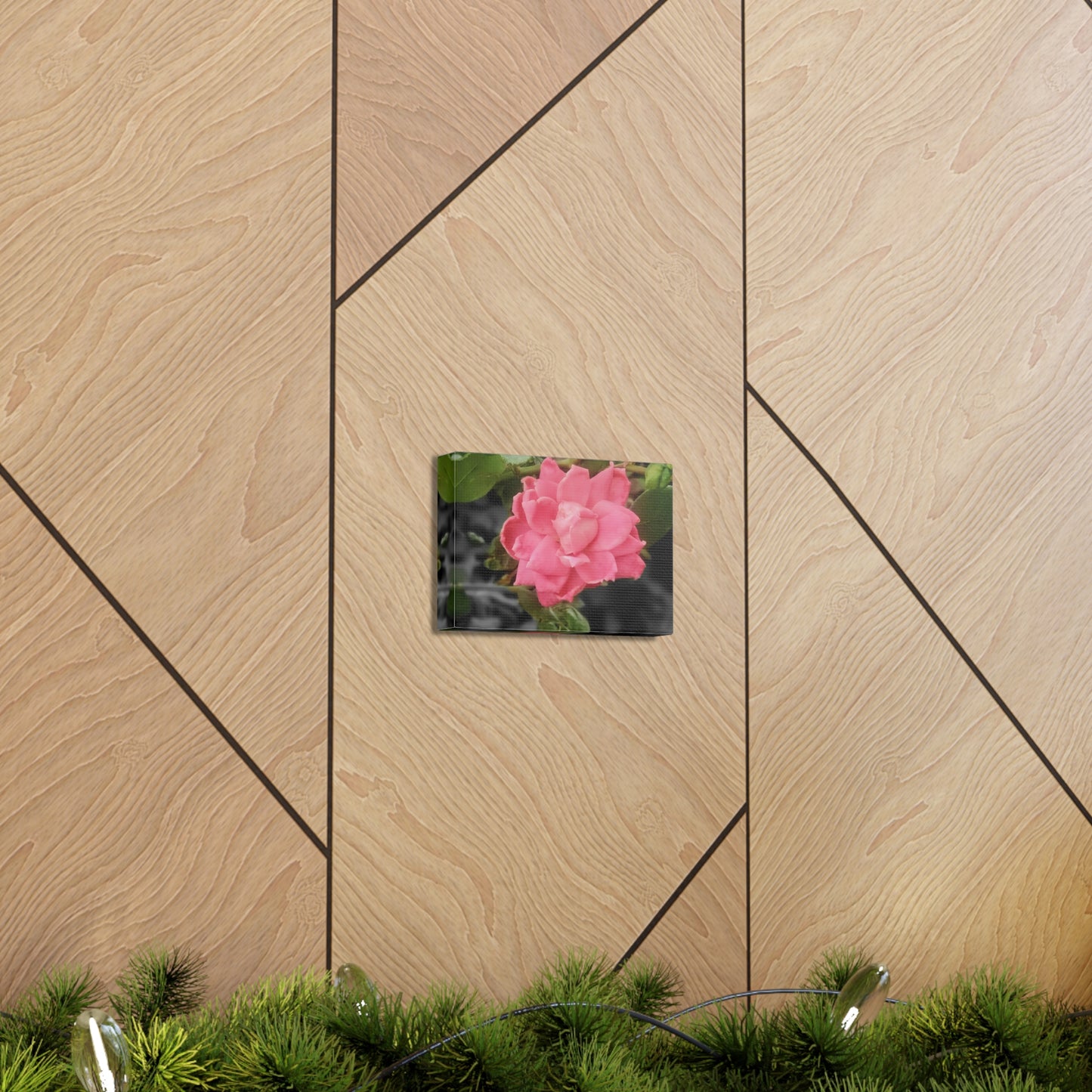 Pink Flower On A Vine | Wall Canvas | Bloom Collection