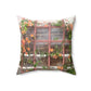 Flowers On A Rugged Fence | Throw Pillow | High Bloom Collection | Life By Ortavia