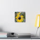 Sunflower Behind A Fence Canvas Gallery Wraps