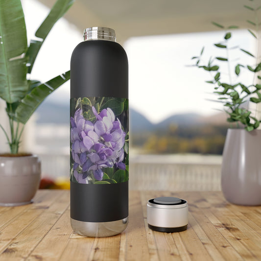 Purple Texas Mountain Laurel | Soundwave Copper Vacuum Audio Bottle 22oz