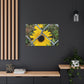 Sunflower Behind A Fence Canvas Gallery Wraps