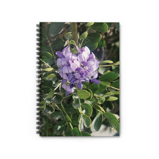 Purple Texas Mountain Laurel | Spiral Notebook 118 pg Ruled