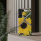 Sunflower Behind A Fence | Phone Case With Card Holder for iPhone and Galaxy Phones