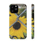 Sunflower Behind A Fence | Phone Case With Card Holder for iPhone and Galaxy Phones