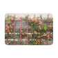 Memory Foam Bath Mat | Flowers On A Rugged Fence | High Bloom Collection | Life By Ortavia