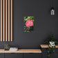 Pink Flower On A Vine | Wall Canvas | Bloom Collection