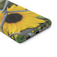 Sunflower Behind A Fence | Phone Case With Card Holder for iPhone and Galaxy Phones