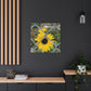 Sunflower Behind A Fence Canvas Gallery Wraps