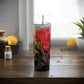 Red Canna | Skinny Steel Tumbler with Straw 20oz | High Bloom Collection | Life By Ortavia