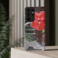 Phone Case With Card Holder with Peach Hibiscus Flower Design