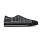 Women's Low Top Sneakers with Vintage Newspaper Window Design