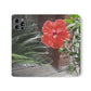 Peach Hibiscus | Folio Phone Case | High Bloom Collection | Life By Ortavia