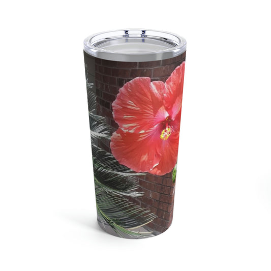 Peach Hibiscus Flower | Tumbler 20oz | High Bloom Collection | Life By Ortavia
