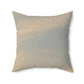 Spun Polyester Square Couch Pillow with Pink/Blue Multi-Colored Sky Design