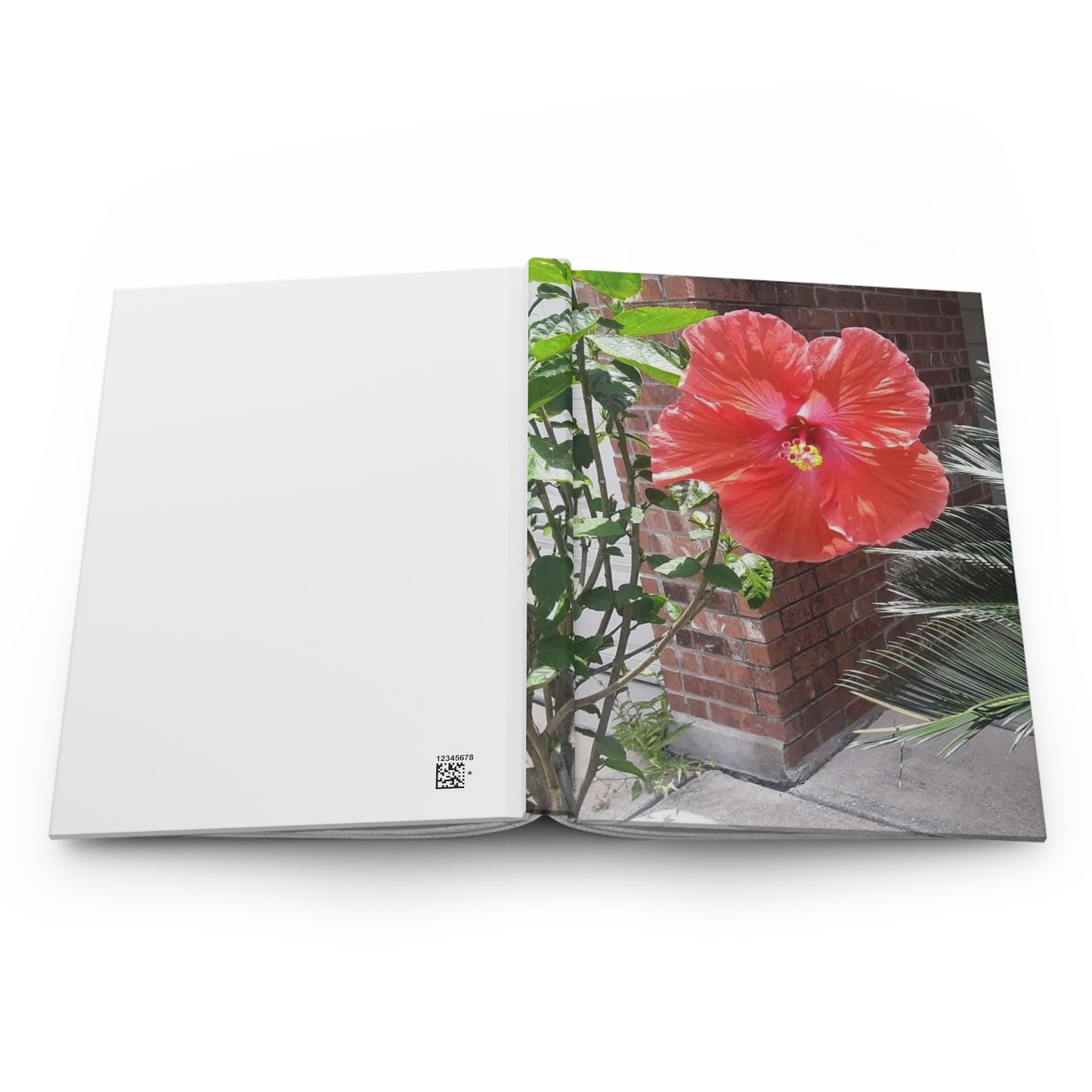Peach Hibiscus Flower | Hardcover Matte Journal | High Bloom Collection | Life By Ortavia