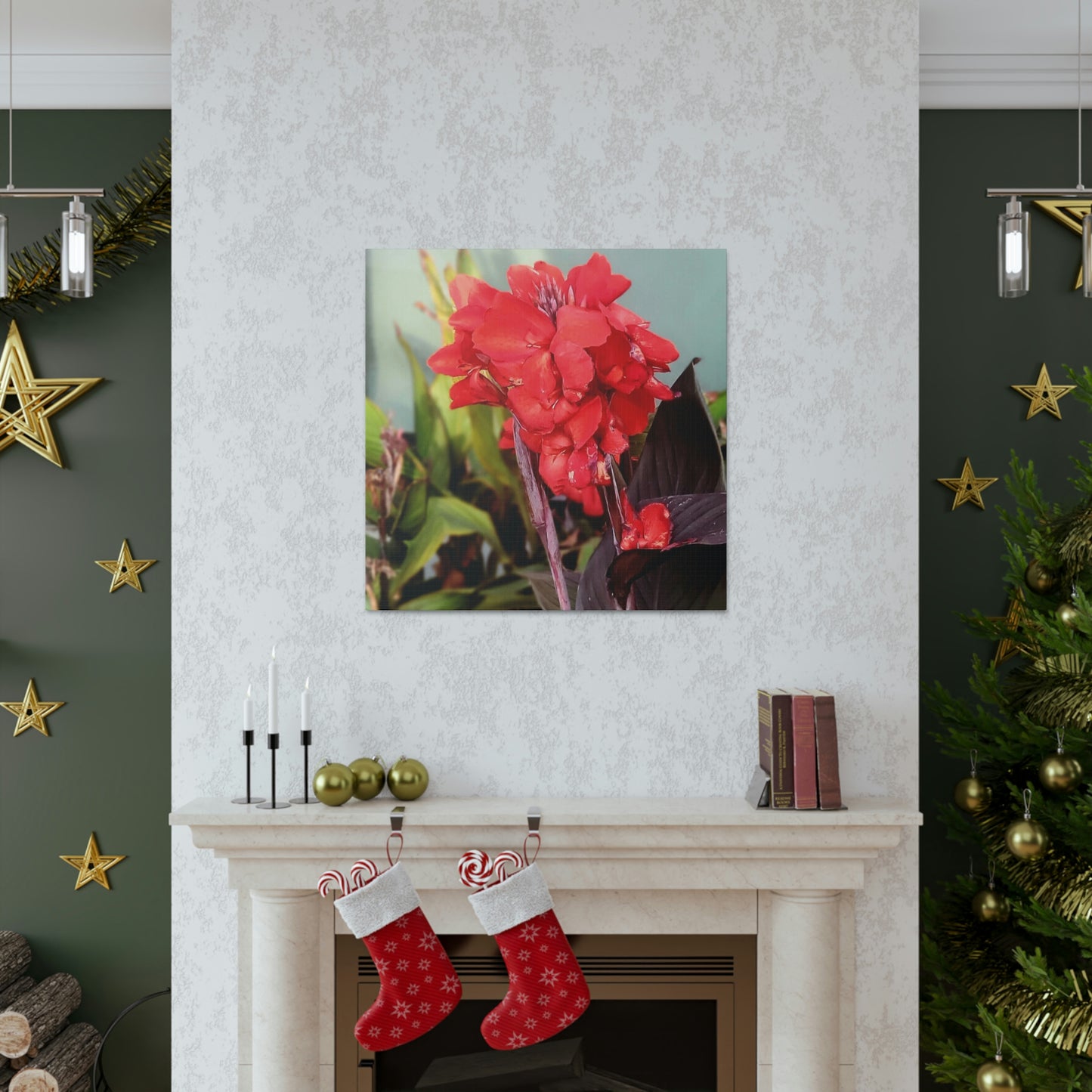 Red Canna | High Bloom Collection | Wall Art Print | Life By Ortavia
