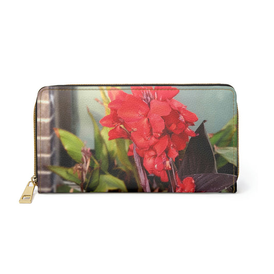 Red Canna | High Bloom Collection | Zipper Wallet | Life By Ortavia