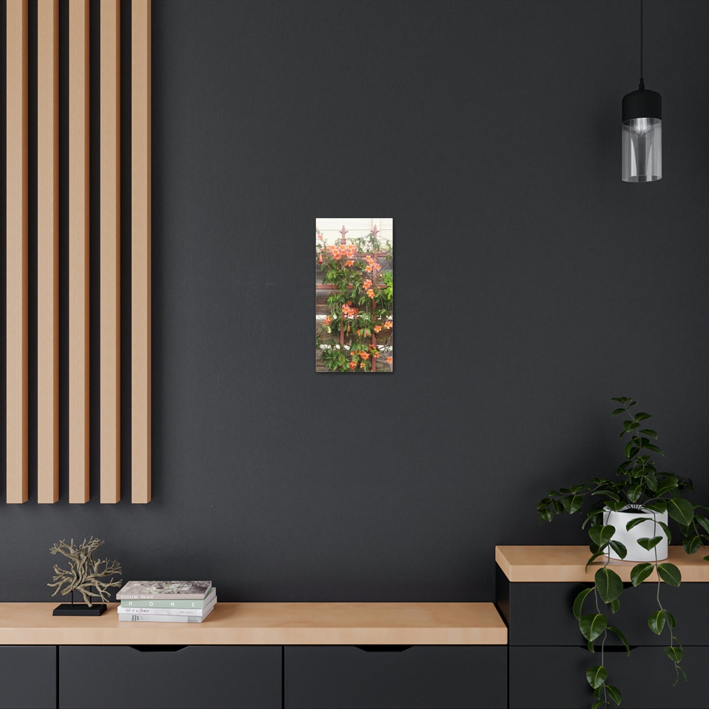 Flowers On A Rugged Fence | Wall Art Canvas | High Bloom Collection | Life By Ortavia