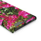 Phone Case With Card Holder with Hot Pink Bougainvillea Design