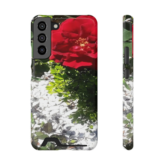 Europeana Red Rose | Phone Case with Card Holder | High Bloom Collection | Life By Ortavia