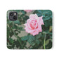 Focus on A Pink Rose | Folio Phone Case | High Bloom Collection | Life By Ortavia