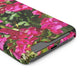 Phone Case With Card Holder with Hot Pink Bougainvillea Design