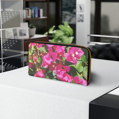 Hot Pink Bougainvillea | High Bloom Collection | Zipper Wallet | Life By Ortavia