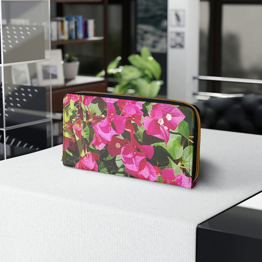 Hot Pink Bougainvillea | High Bloom Collection | Zipper Wallet | Life By Ortavia