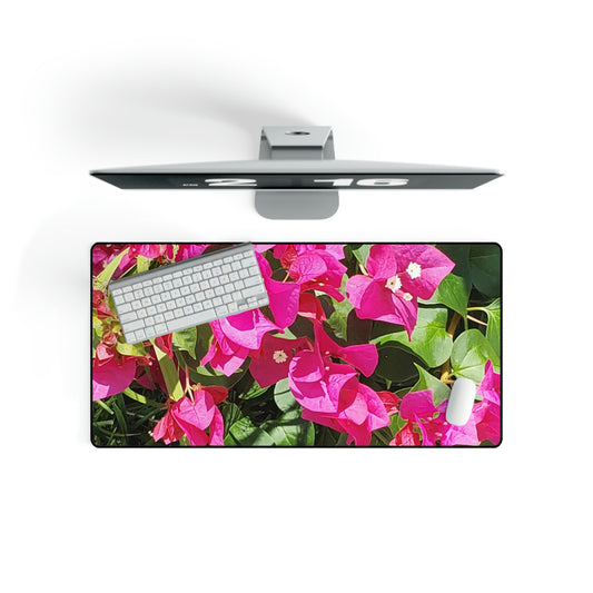 Hot Pink Bougainvillea | High Bloom Collection | Desk Mat | Life By Ortavia