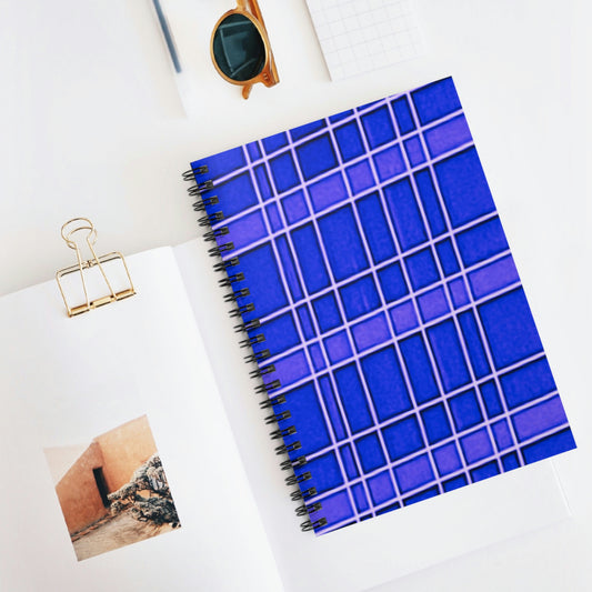 Blue/Purple | Spiral Notebook 118 pg Ruled | Vintage Window Collection | Life By Ortavia