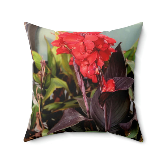 Red Canna | Throw Pillow | High Bloom Collection | Life By Ortavia