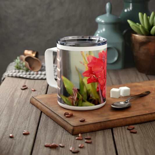 Red Canna | Insulated Coffee Mug 10oz | High Bloom Collection | Life By Ortavia