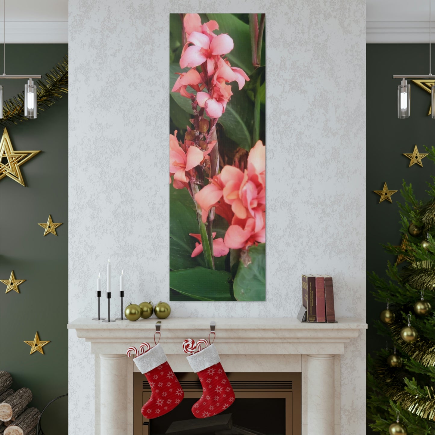 Art Prints & Wall Art, Canvas Gallery with Pink Canna Flower