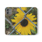 Sunflower Behind A Fence | Folio Phone Case | High Bloom Collection | Life By Ortavia