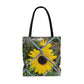 Sunflower Behind A Fence | Tote Bag | High Bloom Collection | Life By Ortavia
