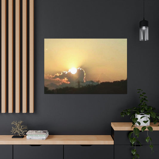 Sun in the Clouds | Wall Art Canvas | Heavens Collection | Life By Ortavia