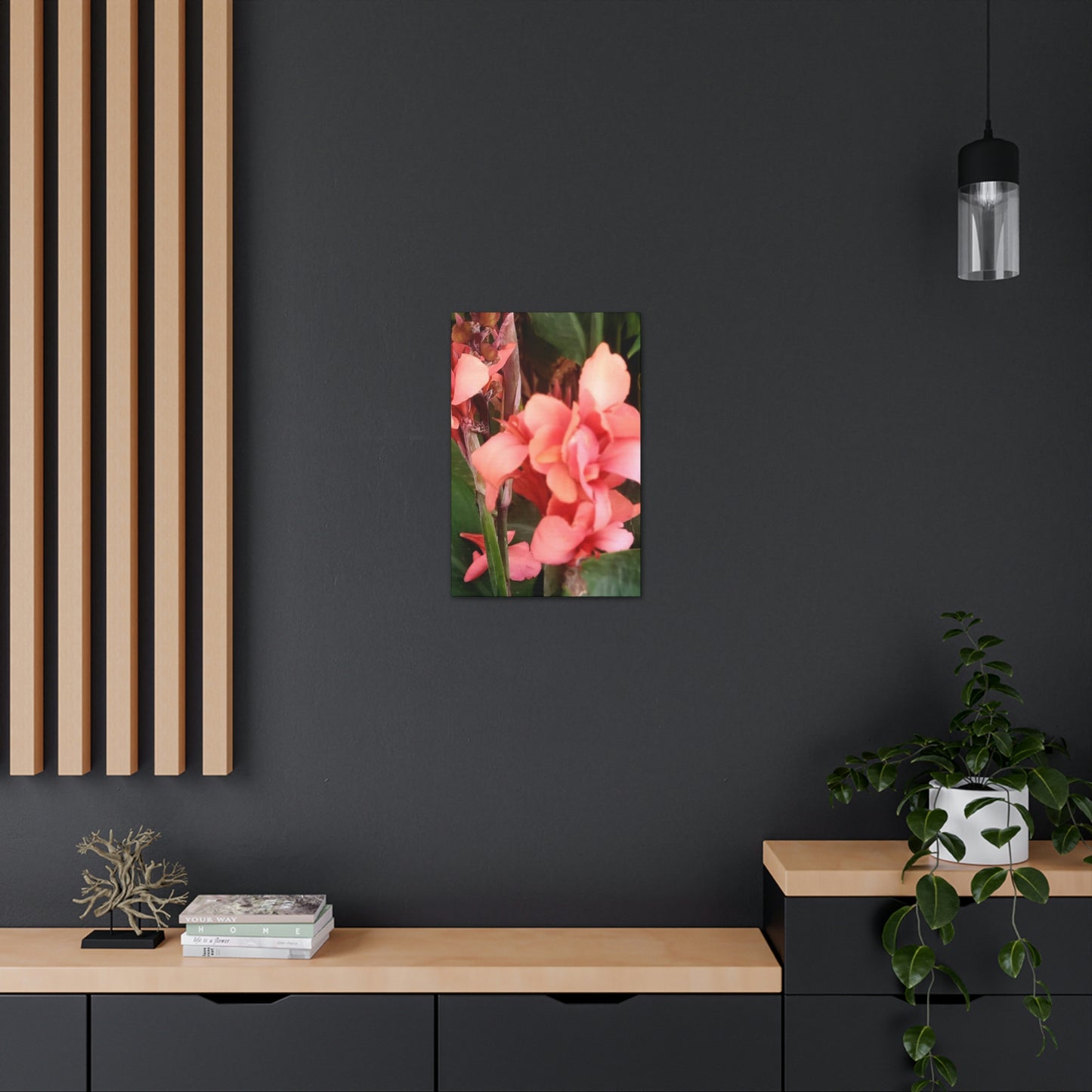 Art Prints & Wall Art, Canvas Gallery with Pink Canna Flower