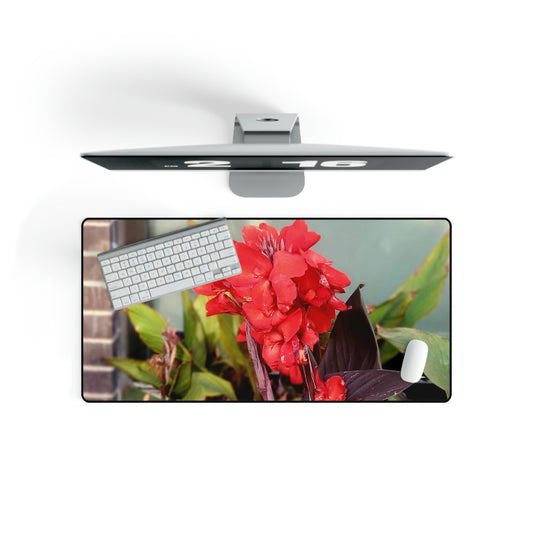 Red Canna | Desk Mat | High Bloom Collection | Life By Ortavia