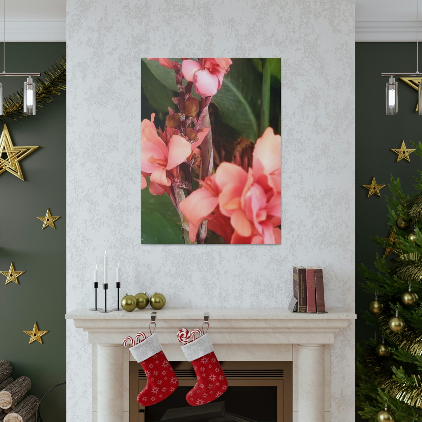 Art Prints & Wall Art, Canvas Gallery with Pink Canna Flower