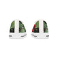 Women's Low Top Sneakers with European Red Rose Design