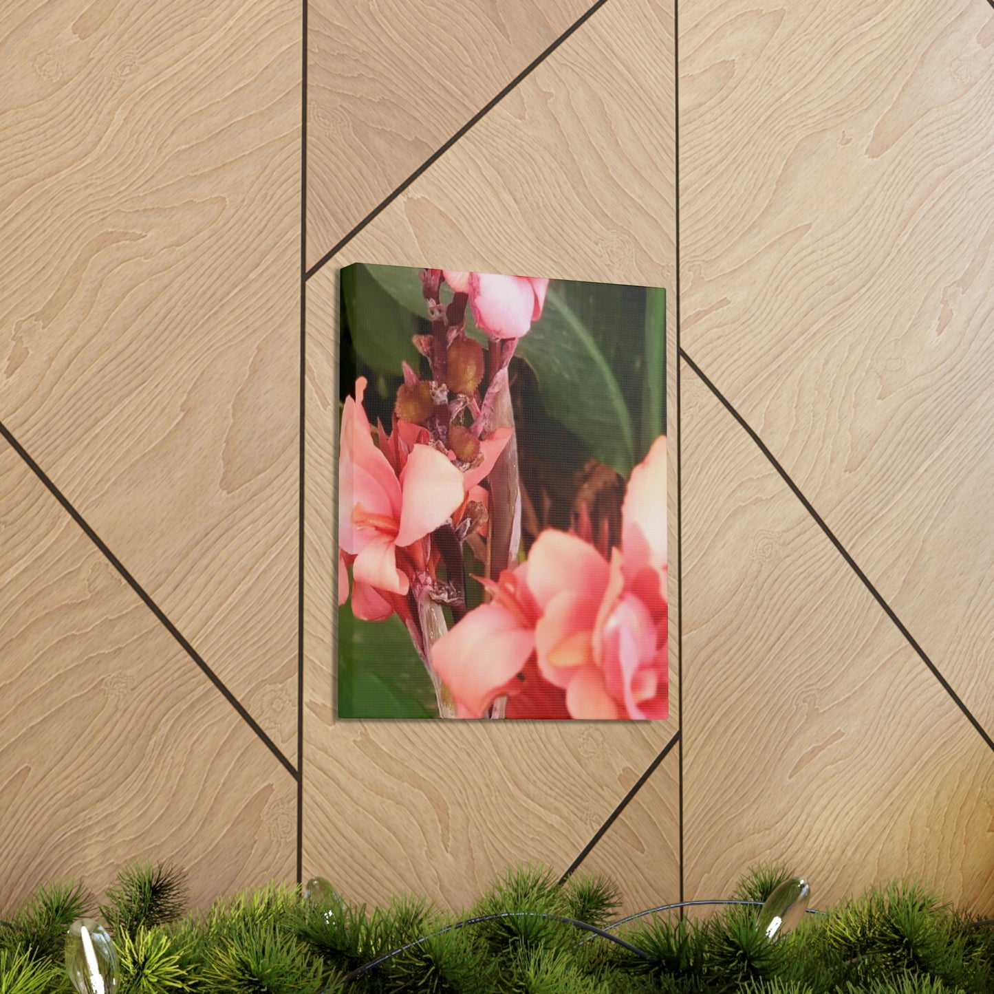 Art Prints & Wall Art, Canvas Gallery with Pink Canna Flower