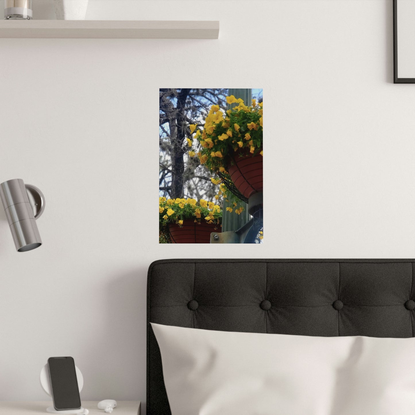 Yellow Pansies Downtown | Satin Posters (210gsm) | High Bloom Collection | Life By Ortavia