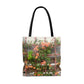 Flowers On A Rugged Fence | Tote Bag | High Bloom Collection | Life By Ortavia