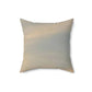 Spun Polyester Square Couch Pillow with Pink/Blue Multi-Colored Sky Design
