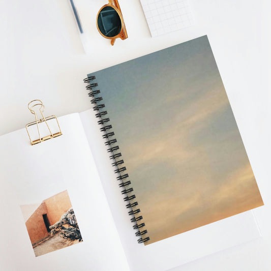 Pink and Blue Skies | Spiral Notebook 118 pg Ruled | Life By Ortavia