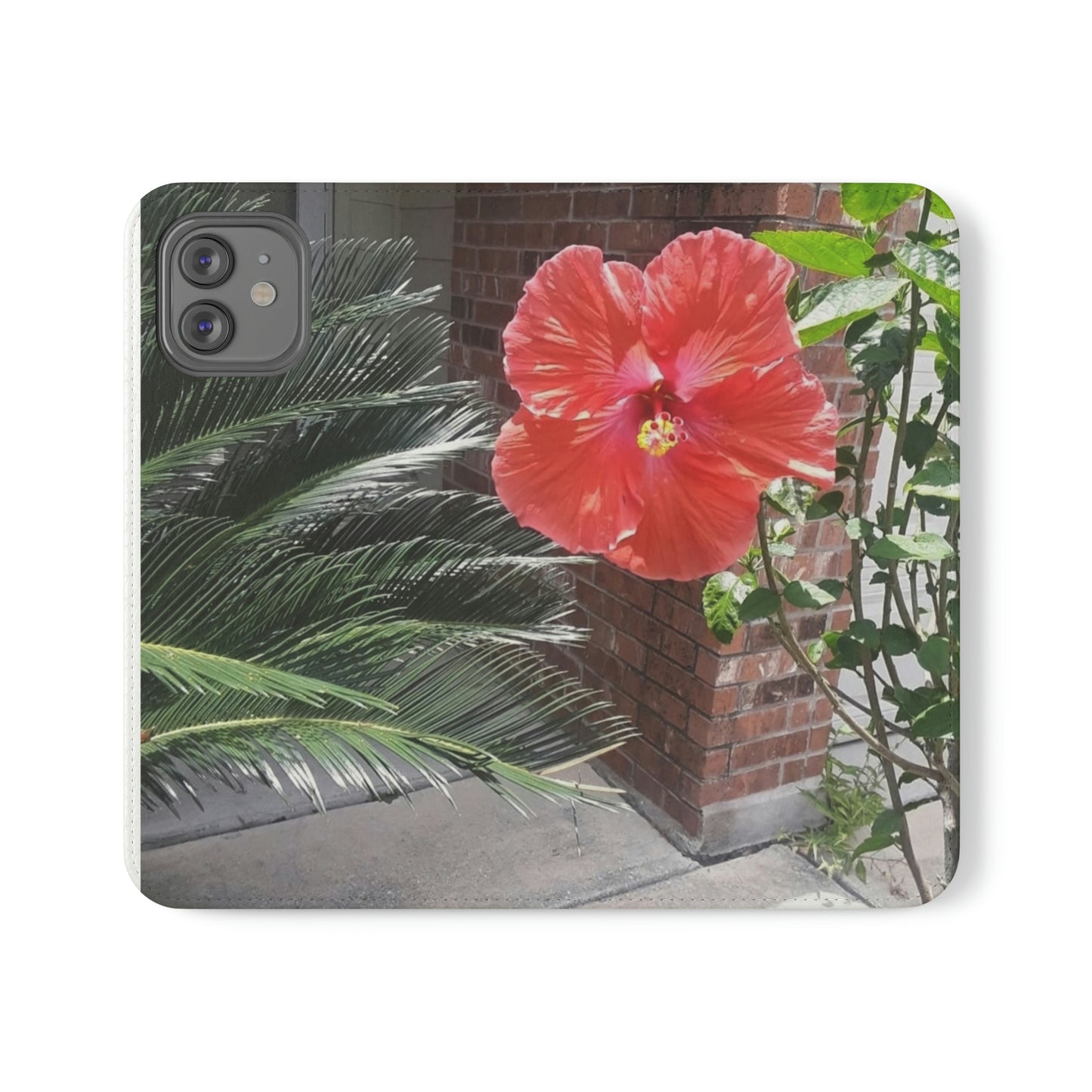 Peach Hibiscus | Folio Phone Case | High Bloom Collection | Life By Ortavia