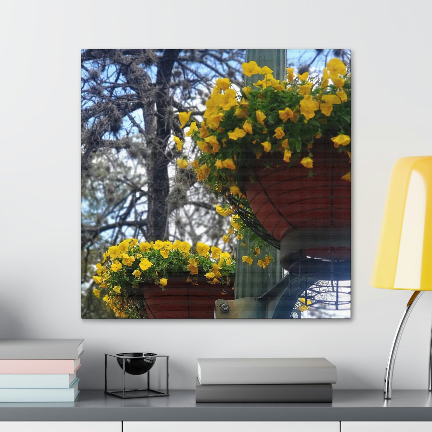 Yellow Pansies Downtown | Wall Art Canvas | High Bloom Collection | Life By Ortavia
